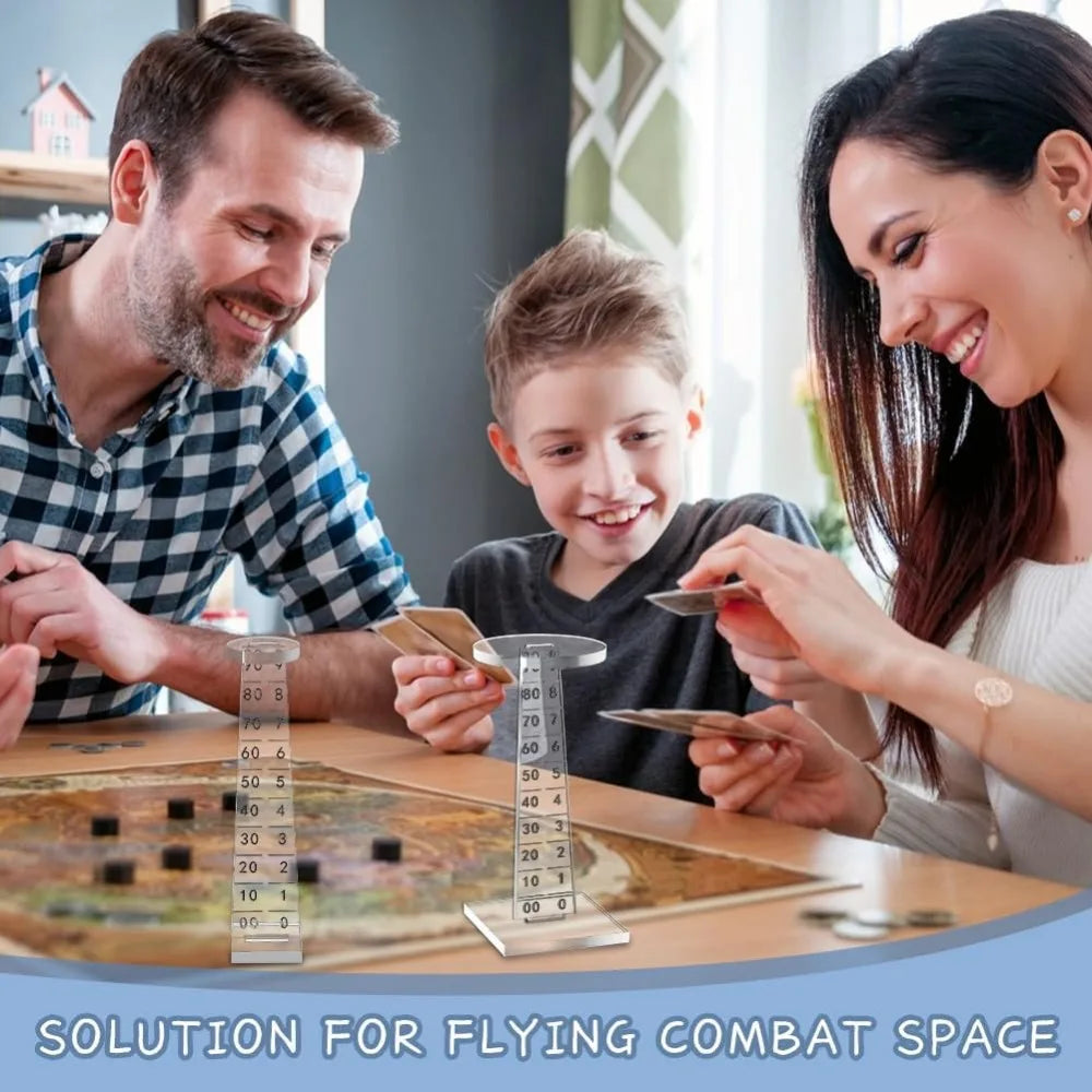 Bases Elevadoras Transparentes para Miniaturas Voladoras (2 Piezas)