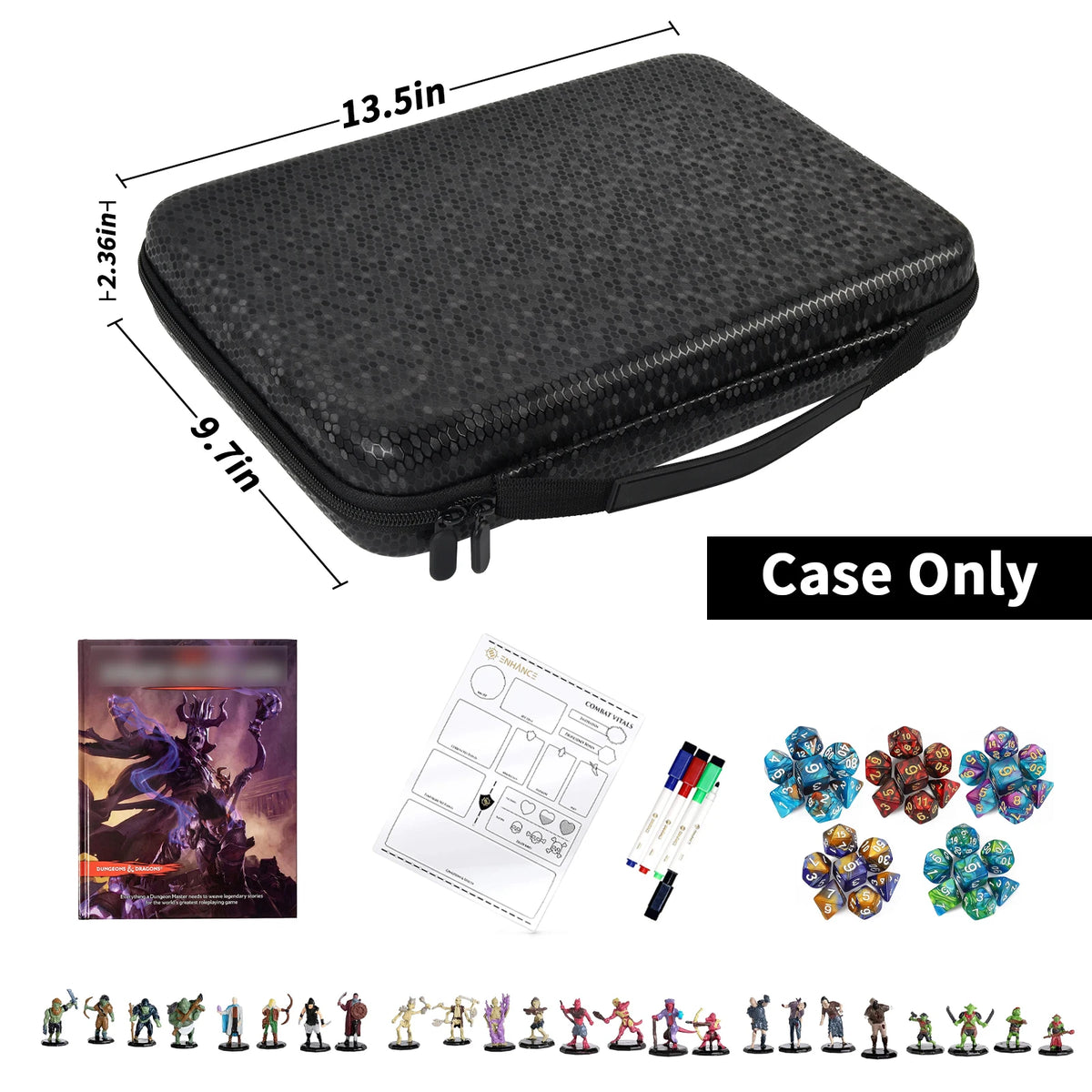 Cofre del Aventurero — Estuche para Dados, Miniaturas y Accesorios