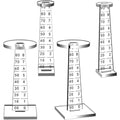 Bases Elevadoras Transparentes para Miniaturas Voladoras (2 Piezas)